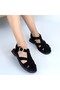 Taney Black Suede Sandals - 4