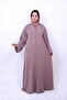 * Elegant Nida Abaya with Geometric Diamond Embroidery & Matching Hijab - 8