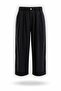 Black Elastic Waist Wide Leg Pants