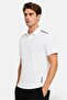 Men Sportswear Fit Short Sleeve Training Polo Shirt, White - 2