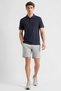 Men Sportswear Fit Short Sleeve Outdoor Polo Shirt, Dark Grey - 2