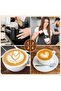 350ml stainless steel milk jug, black, with graduations, convenient and practical, suitable for making latte art for coffee, cappuccino, latte, etc. - 5