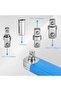 Offset extension wrench, multi-purpose, zero offset extension bar, double-ring ratchet wrench, extension wrench suitable for confined spaces. - 3