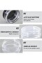 10-piece mini packaging box, round packaging box, plastic packaging box, portable pill box, multifunctional transparent packaging box - 4