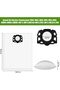 8-Pack Vacuum Cleaner Dust Bags for Kärcher (WD4, WD5, WD6, MV4, MV5, MV6) - Premium Flatbed Replacement Dust Bags - 2