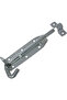Two 100mm metal door latches for furniture, doors, and windows as security bolts.