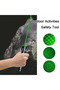 Green flashlight with indicator, long-range beam, star-shaped cap. - 3