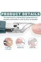 Nail Clipper Set (2 pieces) - nail clippers w/a wide opening, For seniors & those w/thick nails, includes a nail file & a toenail file - 6