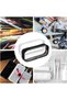 Transparent Zippered Waterproof Plastic Bags - 2-Pack - Toiletry Bags, Stationery and Cosmetic Organizers, Available in Black and White - 2