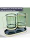 Bathroom trash can - toothbrush cup - toothbrush holder - non-slip bottom - Kitchen - living room - office toothbrush storage box (gold & green)