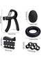 5-Piece Orange Hand & Forearm Strength Trainer Kit, Adjustable (5-60kg) Grip Trainer, Finger Stretcher & Resistance Ring - 3