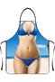 Fun BBQ aprons, suitable for men and women, perfect as a Christmas or birthday gift for husbands, wives, fathers, mothers, and friends. - 5
