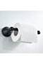 Retro toilet paper holder, brass kitchen paper towel holder - black - 3