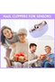 Electric 2-in-1 Nail Clipper & Filer (purple), 2 speeds with light, quiet rechargeable trimmer for all ages. - 4