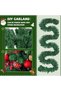 (ec150 Christmas Wreath without Lights (HX13))270CM Christmas Garland, Artificial Christmas Tree Garland Xmax tree Wreath Vine Soft Greenery Garlands for Christmas Indoor Outdoor Decorations - 4