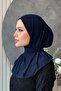 قبعة رياضية أساسية أنيقة باللون الأزرق الداكن - 2