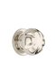 Rose Clover Door Knob, Door Knob, Metal, Nickel Satin - 3