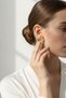 Stylish and Elegant Yellow Floral Motif Bijoux Earrings - Ideal for Everyday and Special Occasions - 3