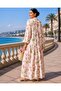 Pink Patterned Button Dress - 2