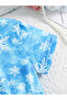 Girls Mesh Tulle Snowflake Print Dress - 3