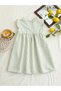 Girls Striped Embroidered Smocked A-Line Dress - 5