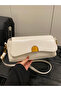White Faux Leather Crossbody Bag
