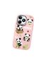 Realme C51 Compatible Case Camera Protector Pink Silicone Couple Phone Case Panda Patterned - 3