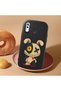 Samsung Galaxy A20 Compatible Case Camera Protector Black Silicone Couple Phone Case Character Patterned - 2