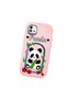 Realme C11 2021 Compatible Case Camera Protector Pink Silicone Couple Phone Case with Panda Pattern - 3