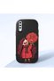 Samsung Galaxy A50 Compatible Case Camera Protective Black Silicone Couple Phone Case Girl Patterned