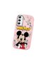 Samsung Galaxy A34 Compatible Case Camera Protector Pink Silicone Couple Phone Case Character Patterned - 3