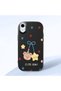 iPhone Xr Compatible Case Camera Protector Black Silicone Couple Phone Case Bear Patterned