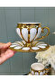 Vinald 6-Person Porcelain Turkish Coffee Cup Gold - 2