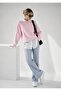 Women's Three-Thread Ribbed Cotton Oversize Sweatshirt - 2