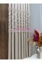 Bohemian Style Fringed Beige Panel Backdrop Curtain 1X3 Dense Pleated [Single Panel] Non-Ironable - 5