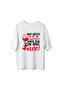 When Wine Is Available, Valentine's Needs Are Satisfied Printed Women's Oversize T-Shirt - 2