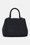 Women Brand Logo Satchel Bag, Black - 4