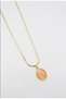Vip Gold Orange Medallion Anti-Tarnish Steel Stylish Necklace 60 cm