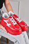 Daily Women's Sneaker Thick High Sole Lace Up Comfortable Tiger Stripe Sports Shoes 032 - 3