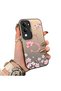 Vivo Y04 Compatible Silicone Edge Hard Back Case Couple Phone Case with Letter S Pattern