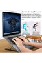 Adjustable Folding Laptop Stand, Portable Foldable Notebook Holder Ergonomic Desktop Riser for Office Home Use - 3