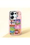 Redmi Note 13 Pro 4g Compatible Shock-Absorbing Camera Protected Pink Silicone Case