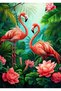 Diamond Mosaic Painting, Diamond Painting Puzzle 50 X 65 Flamingos Beadwork on Amazon - 2