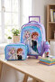 5 Pack Frozen Print Trolley Backpack Set - 18" - 2