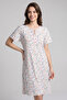 Printed Nightdress with Short Sleeves