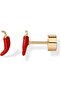316L Steel Pvd Red Pepper Earrings