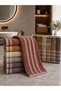 Cotton 6-Piece Hand & Head Towel Set |   50X90Cm |   Thick and Plump |   Ultra Absorbent |   Effect Fitilli |   Coffee Shades |   Orchid - 2