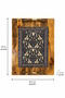 Wooden Ceramic Patterned Handmade Decorative Serving Tray with Handle 44.5 X 29 X 1.5 cm - 3