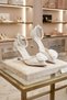 Women's 7 cm Ecru Rose Detailed Bridal Shoes with Pearls - 3