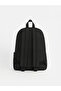 Black Multi-Pocket Transparent Pocket Girls' Backpack - 3